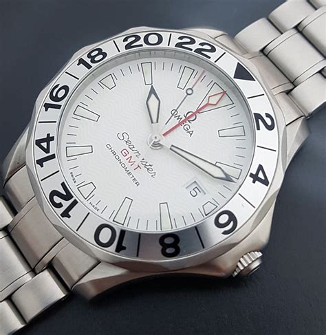 omega seamaster gmt white dial